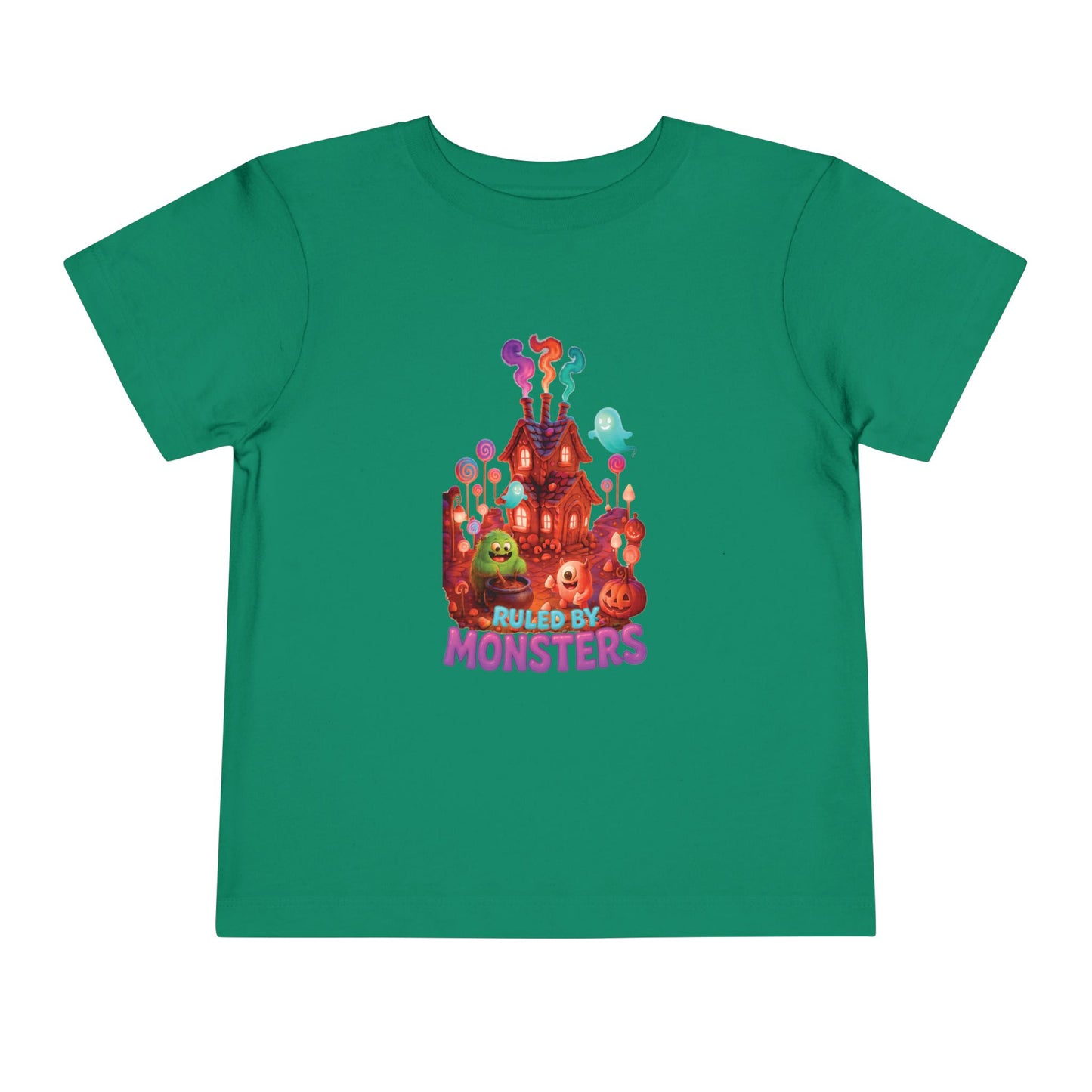 Toddler Short Sleeve Tee - Ruled by Monsters Design, Perfect for Halloween, Children's Costume, Fun Child Tee, Spooky Party Wear, Toddler Gift