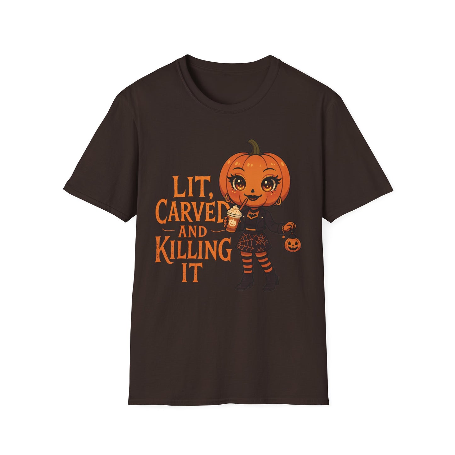 Pumpkin Diva Graphic Tee ''Lit, Carved and Killing it''