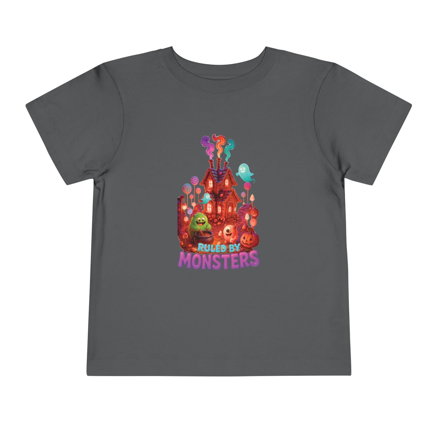 Toddler Short Sleeve Tee - Ruled by Monsters Design, Perfect for Halloween, Children's Costume, Fun Child Tee, Spooky Party Wear, Toddler Gift