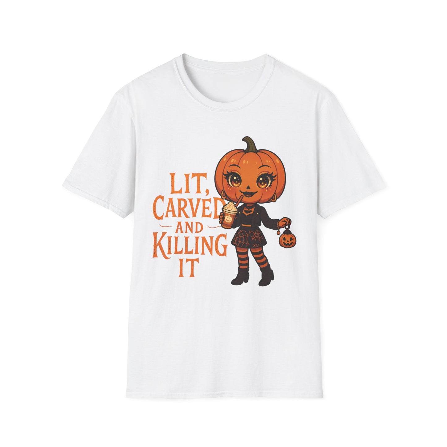 Pumpkin Diva Graphic Tee ''Lit, Carved and Killing it''
