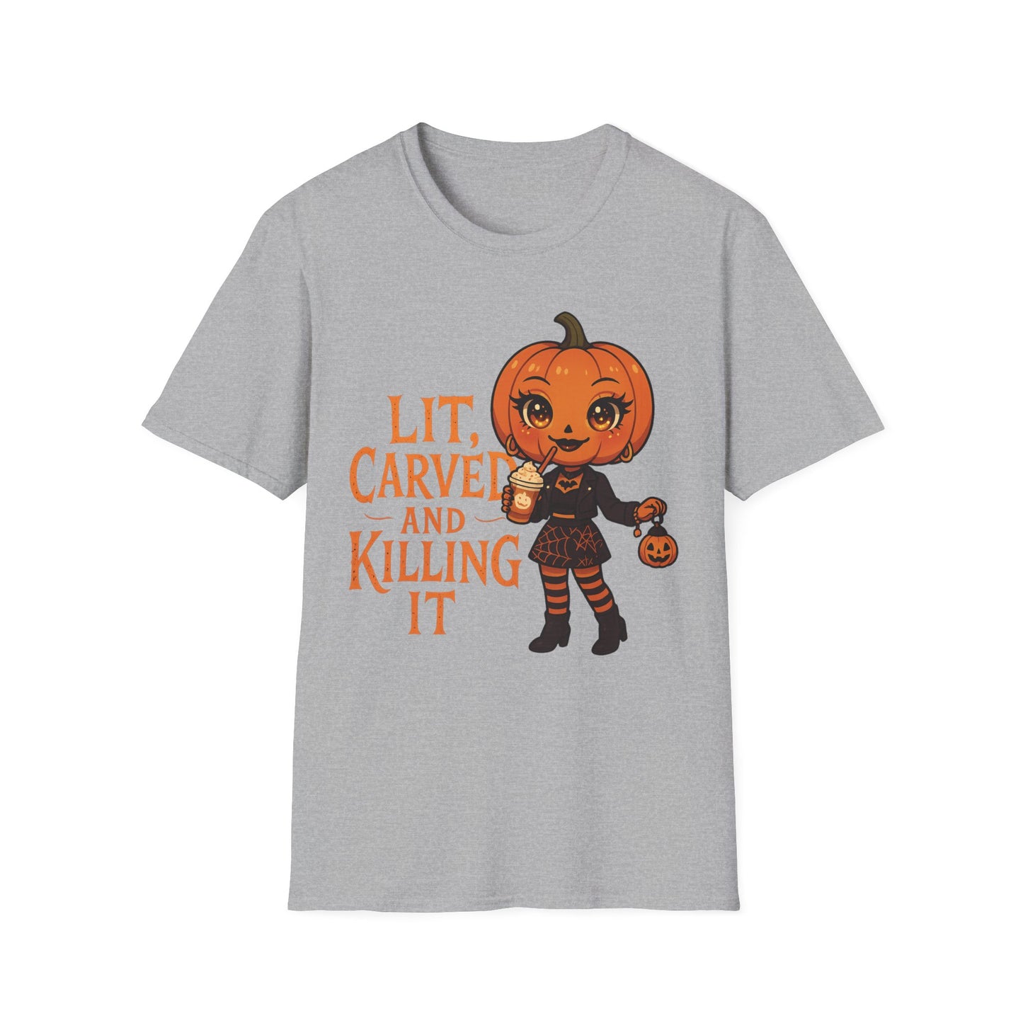 Pumpkin Diva Graphic Tee ''Lit, Carved and Killing it''