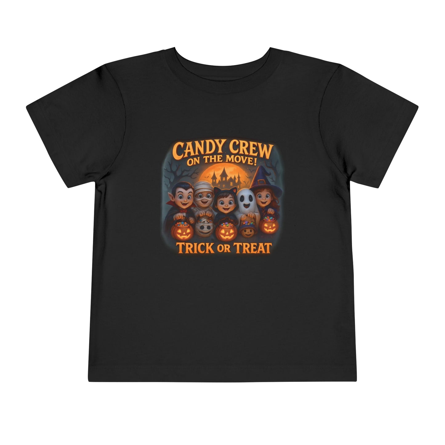 Toddler Short Sleeve Tee - Candy crew Design, Perfect for Halloween, Children's tee, Fun Child Tee, Spooky Party Wear, Toddler Gift