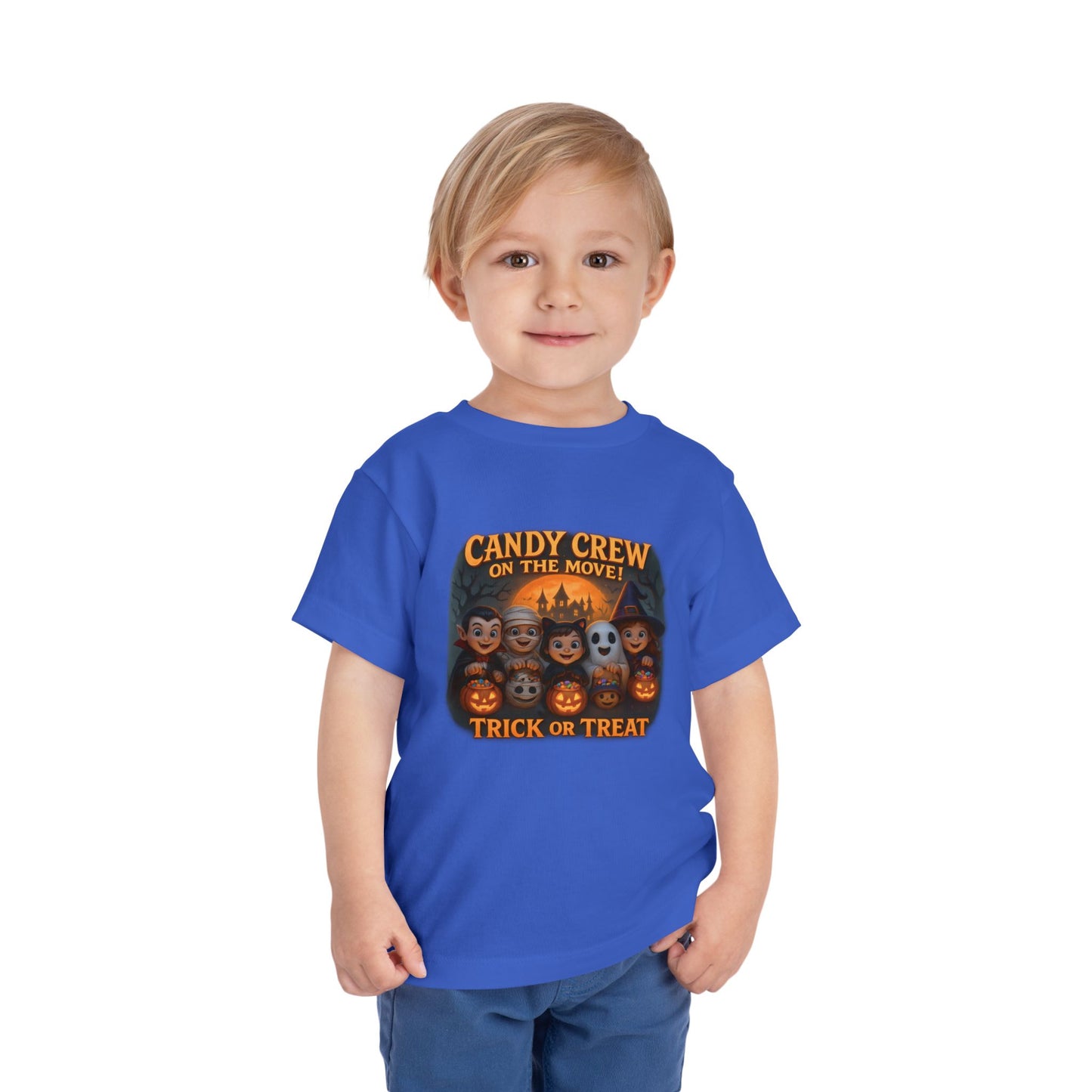 Toddler Short Sleeve Tee - Candy crew Design, Perfect for Halloween, Children's tee, Fun Child Tee, Spooky Party Wear, Toddler Gift