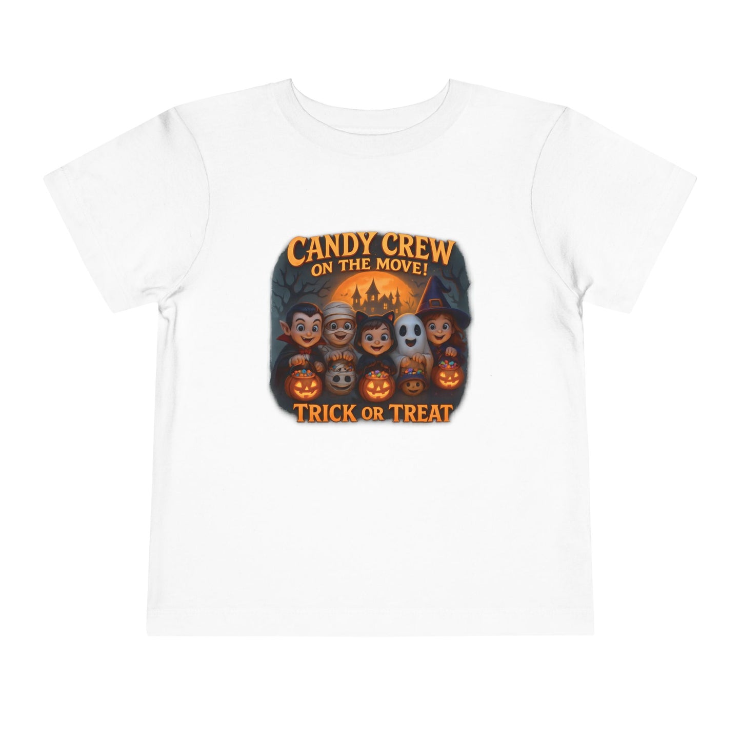 Toddler Short Sleeve Tee - Candy crew Design, Perfect for Halloween, Children's tee, Fun Child Tee, Spooky Party Wear, Toddler Gift
