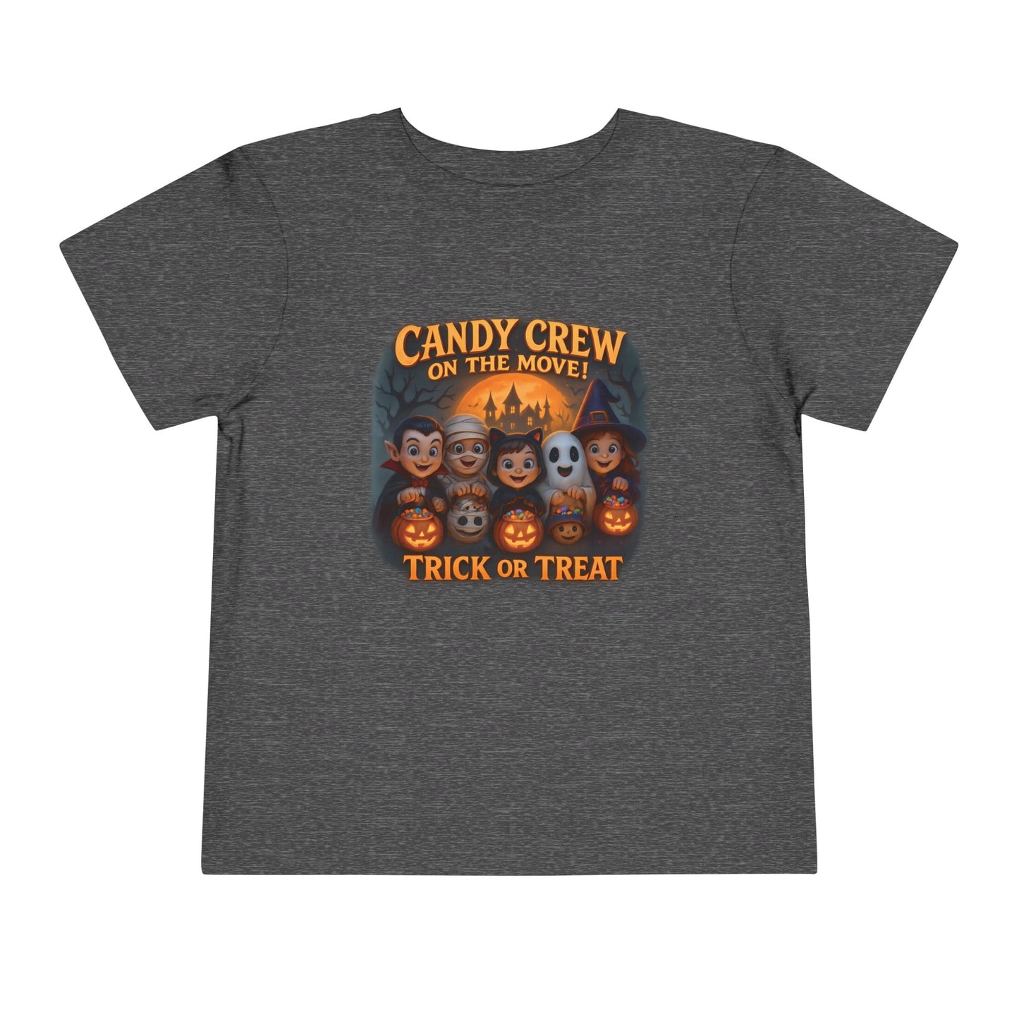 Toddler Short Sleeve Tee - Candy crew Design, Perfect for Halloween, Children's tee, Fun Child Tee, Spooky Party Wear, Toddler Gift