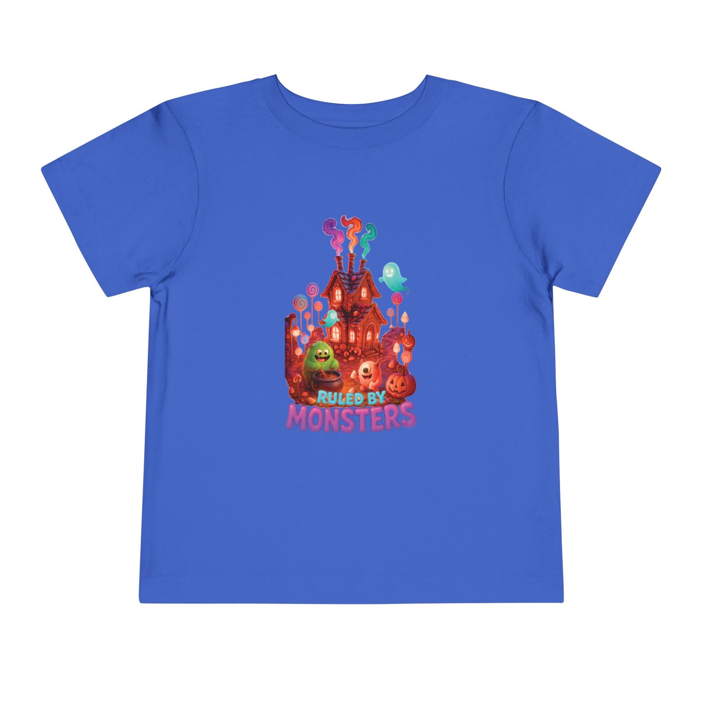 Toddler Short Sleeve Tee - Ruled by Monsters Design, Perfect for Halloween, Children's Costume, Fun Child Tee, Spooky Party Wear, Toddler Gift