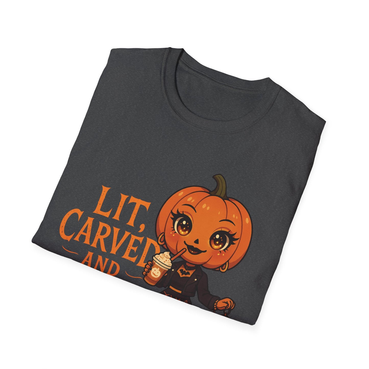 Pumpkin Diva Graphic Tee ''Lit, Carved and Killing it''