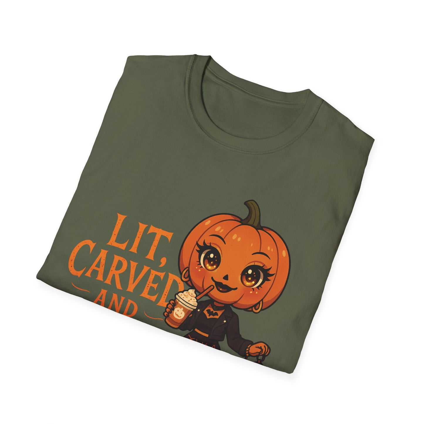 Pumpkin Diva Graphic Tee ''Lit, Carved and Killing it''