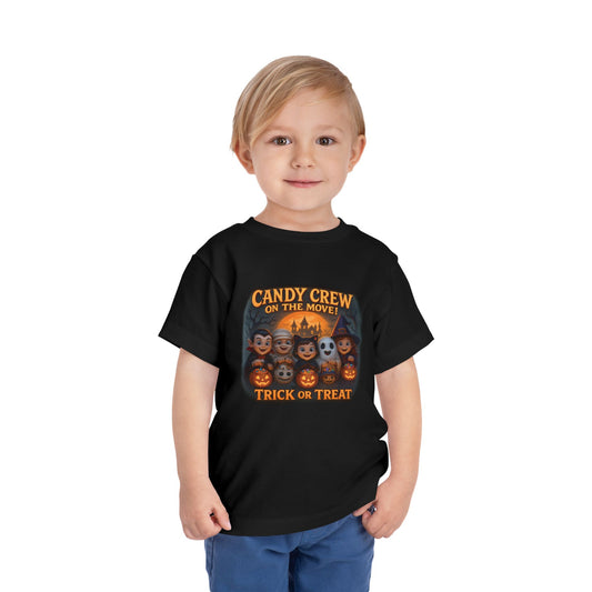 Toddler Short Sleeve Tee - Candy crew Design, Perfect for Halloween, Children's tee, Fun Child Tee, Spooky Party Wear, Toddler Gift