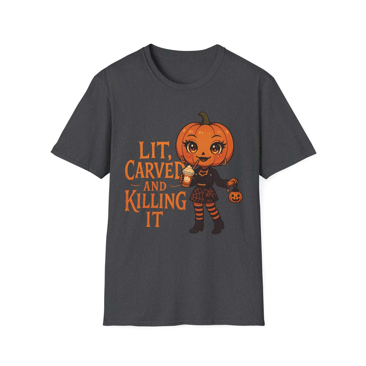 Pumpkin Diva Graphic Tee ''Lit, Carved and Killing it''